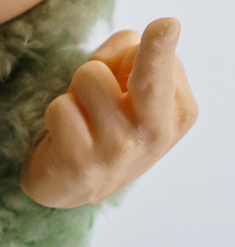 Realistic Middle Finger Hands – Detachable 3D Printed Accessory, Funny Pose Part for Custom Figure