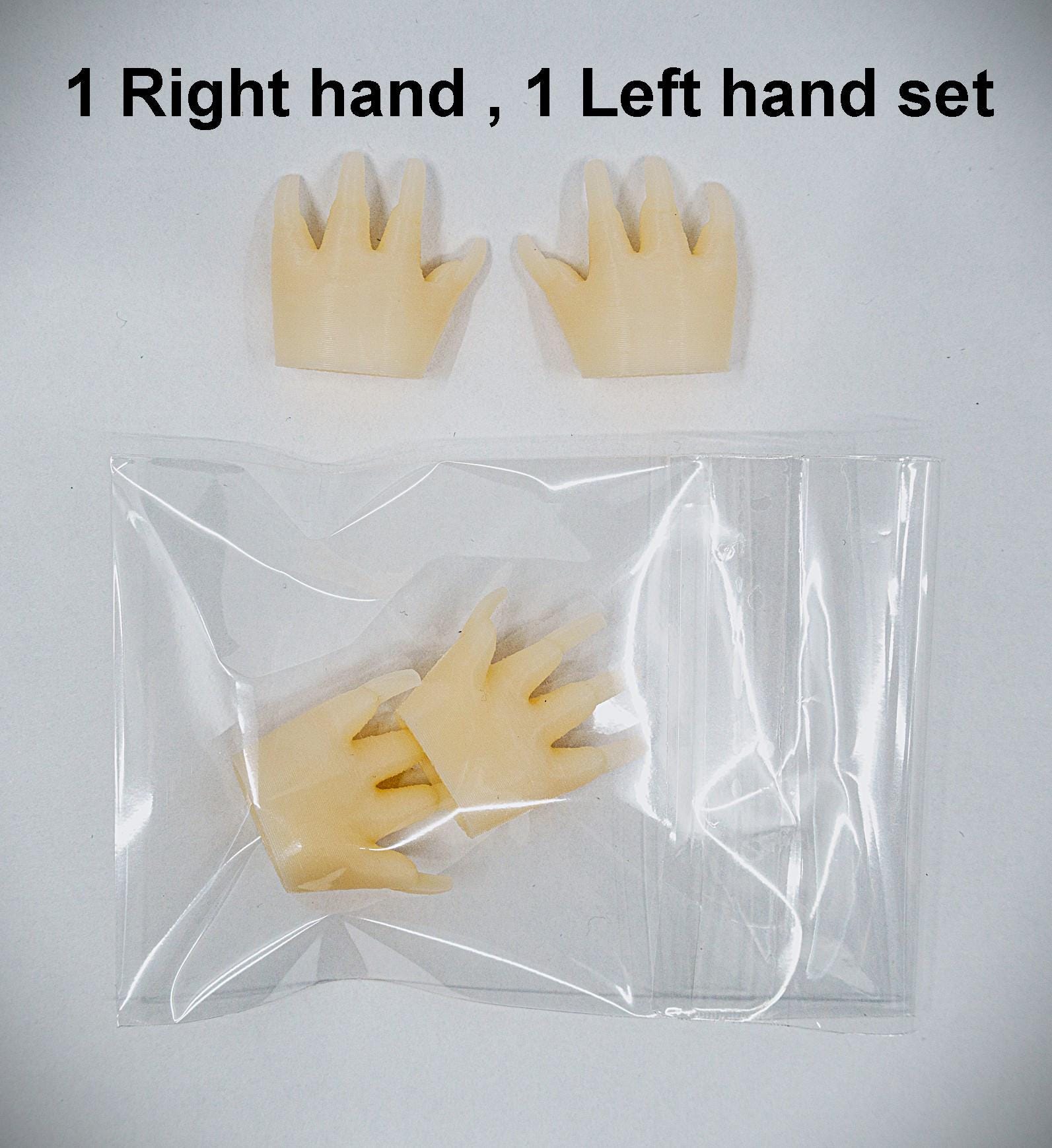 DIY long nail Hands for plushy- Nail Art – Detachable 3D Printed Accessory for Nail Polish & Nail Art | Custom Plushy Figure
