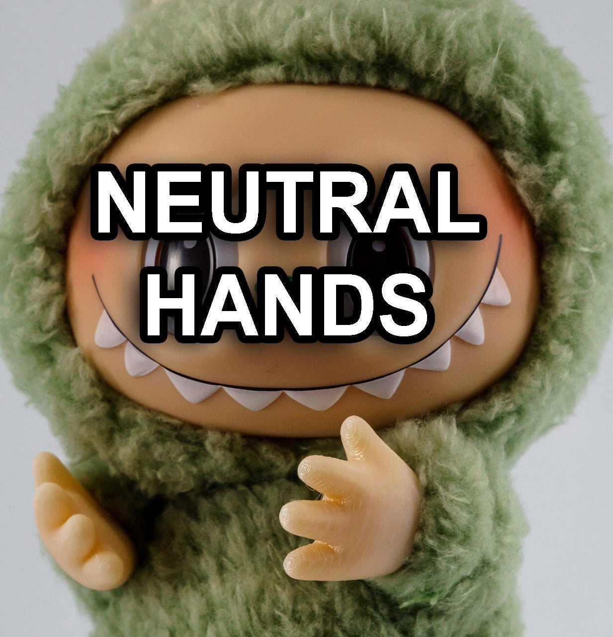 Neutral Hands – Detachable 3D Printed Accessory, accessories for Custom Figure