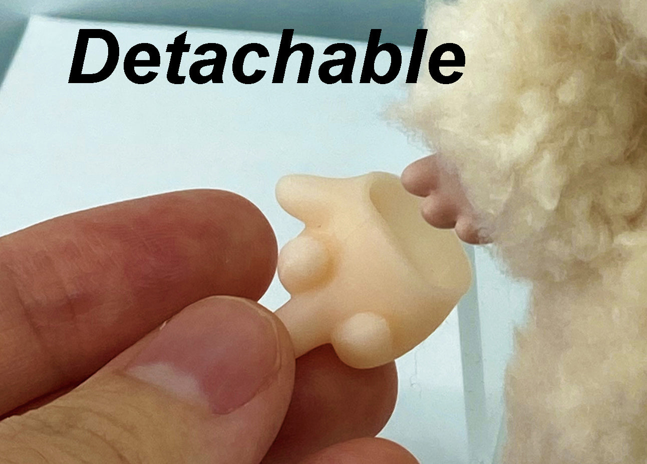 Peace sign, V sign accessories– Detachable 3D Printed Accessory, Funny Pose Part for Custom Figure