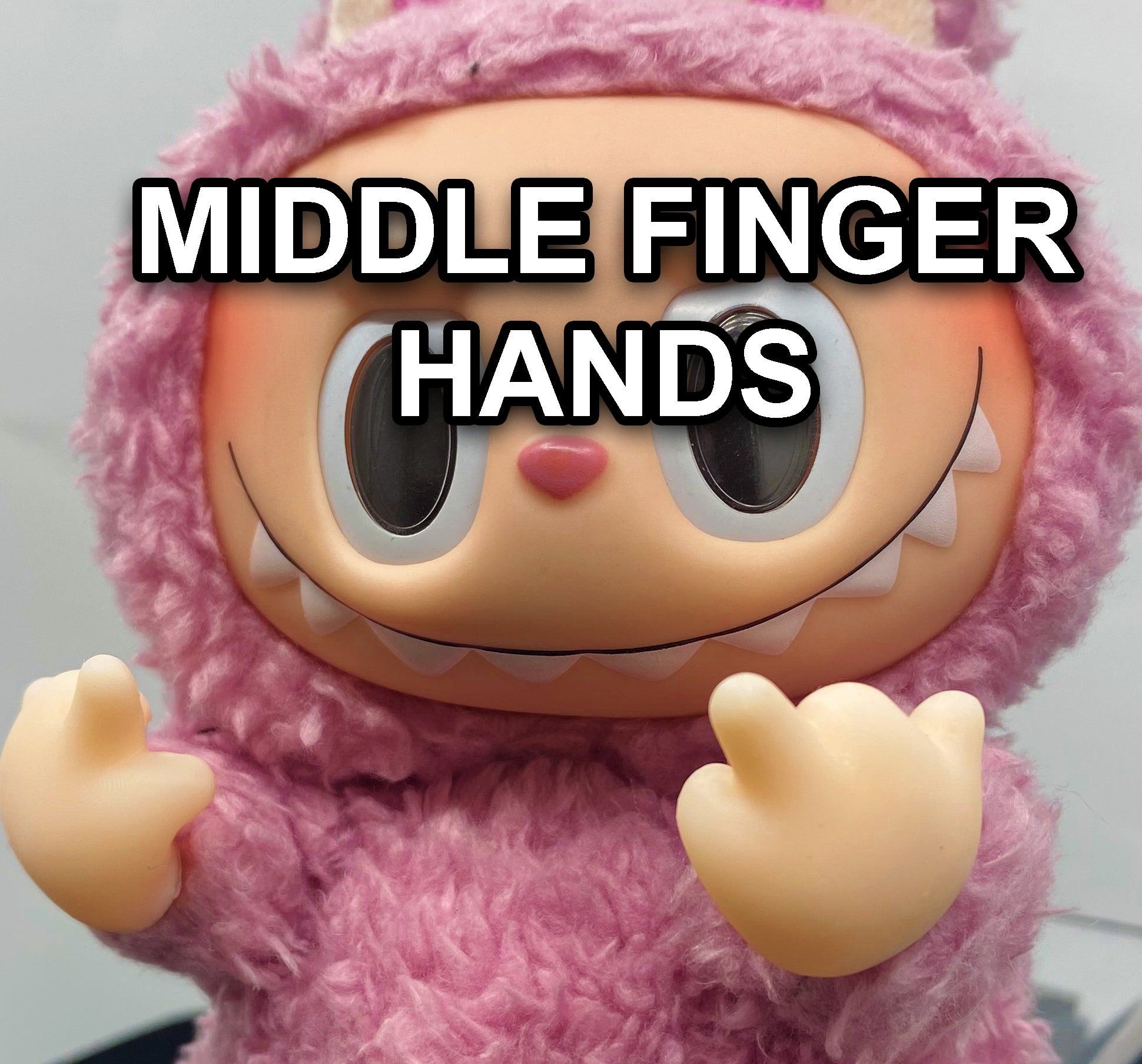 Middle Finger accessories– Detachable 3D Printed Accessory, Funny Pose Part for Custom Figure