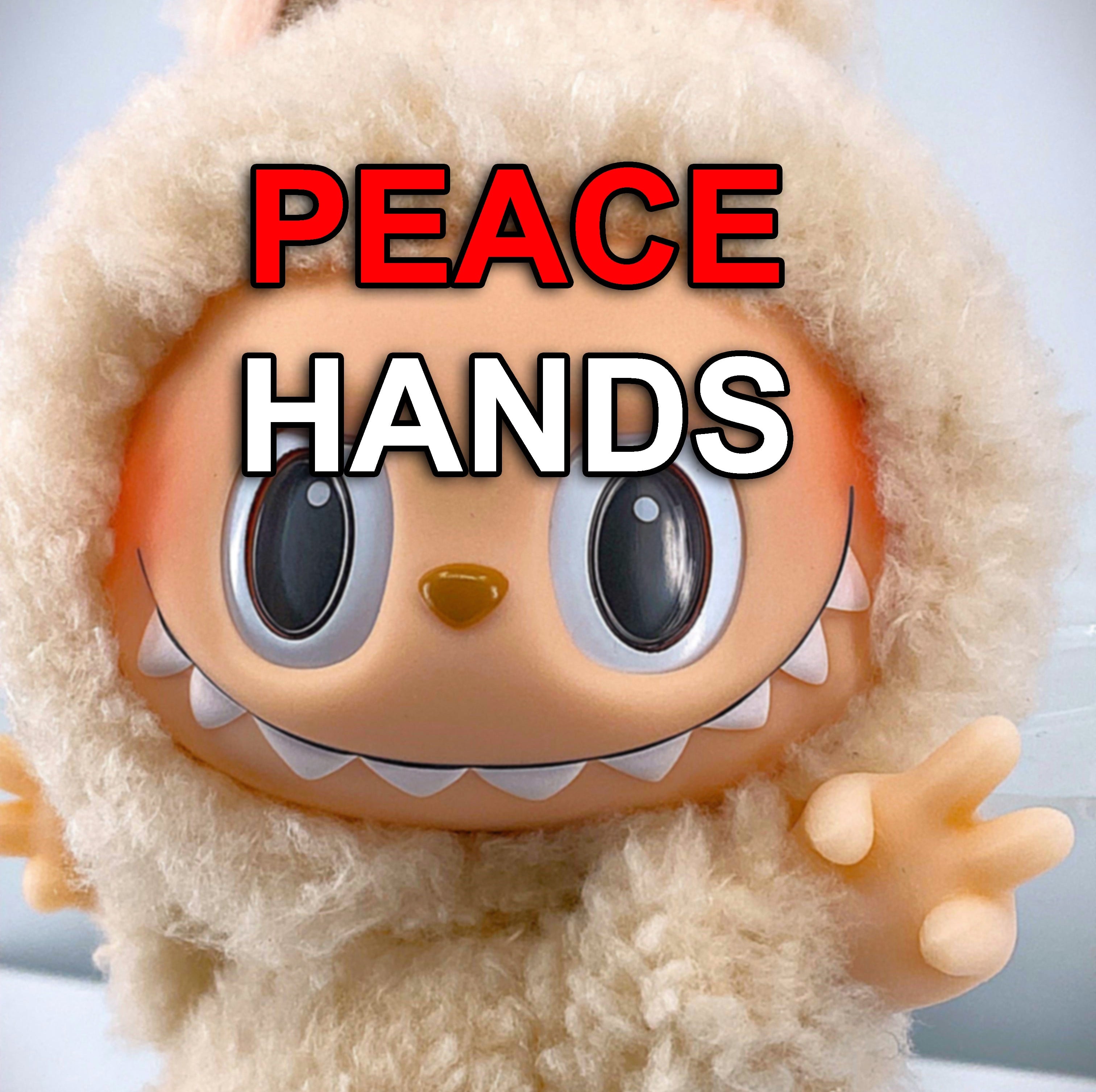 Peace sign, V sign accessories– Detachable 3D Printed Accessory, Funny Pose Part for Custom Figure