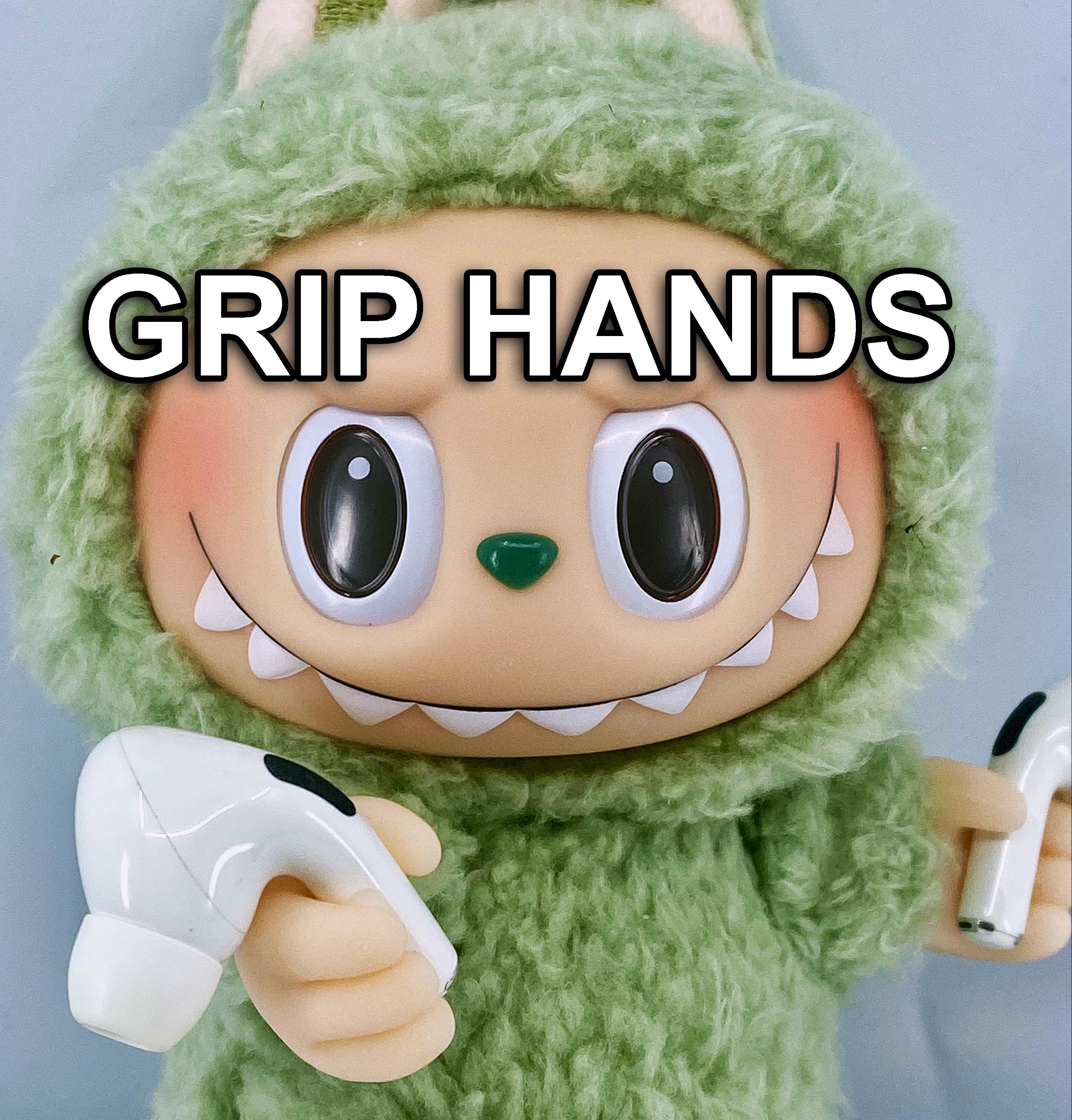 Plushy grip hands accessories– Detachable 3D Printed Accessory, Funny Pose Part for Custom Figure