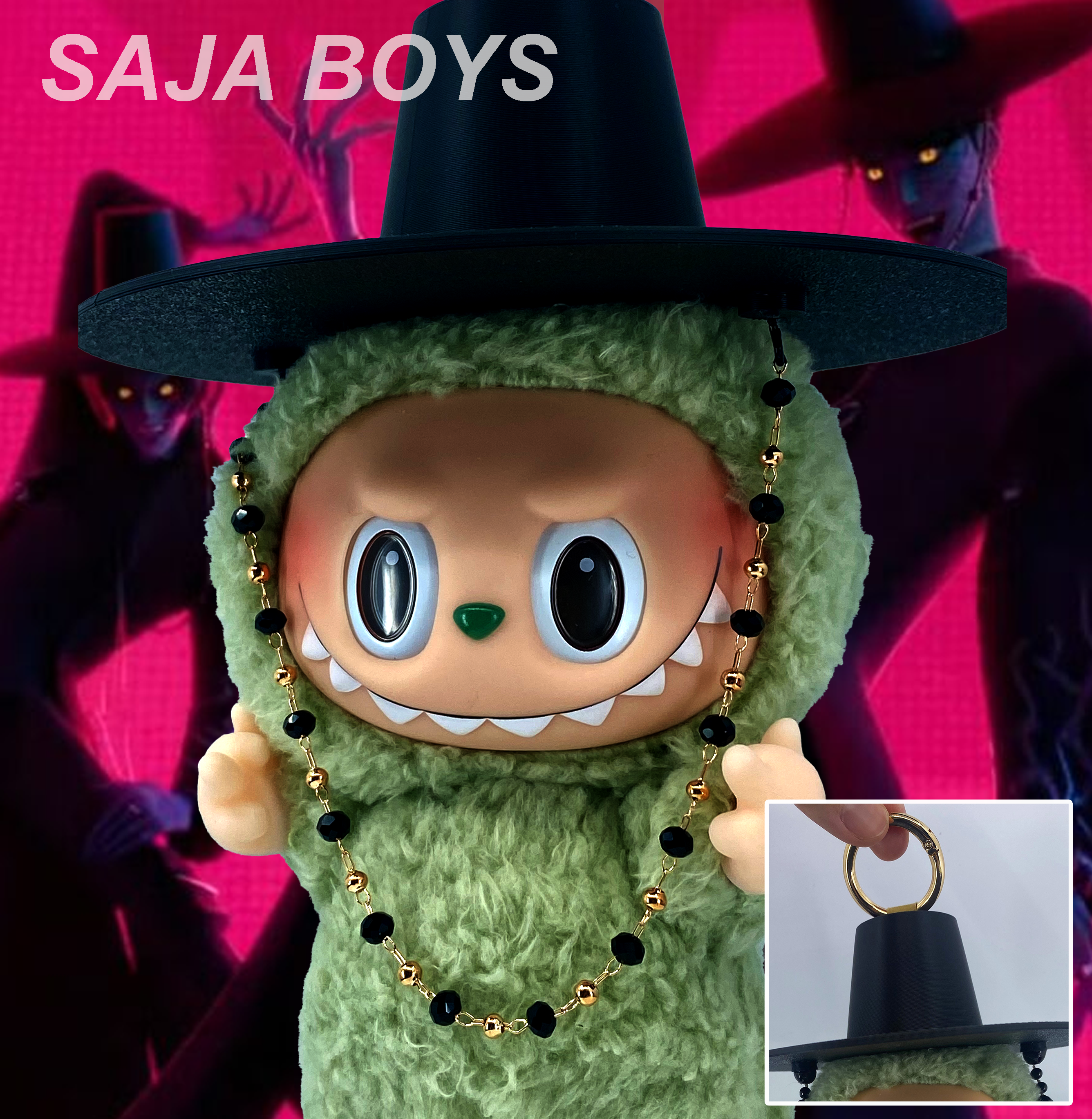 Kpop Demon Hunters hat / Plushy hat / Saja boys jinu hat / Got – 3D Printed Accessory,  clothes for Plushy customize