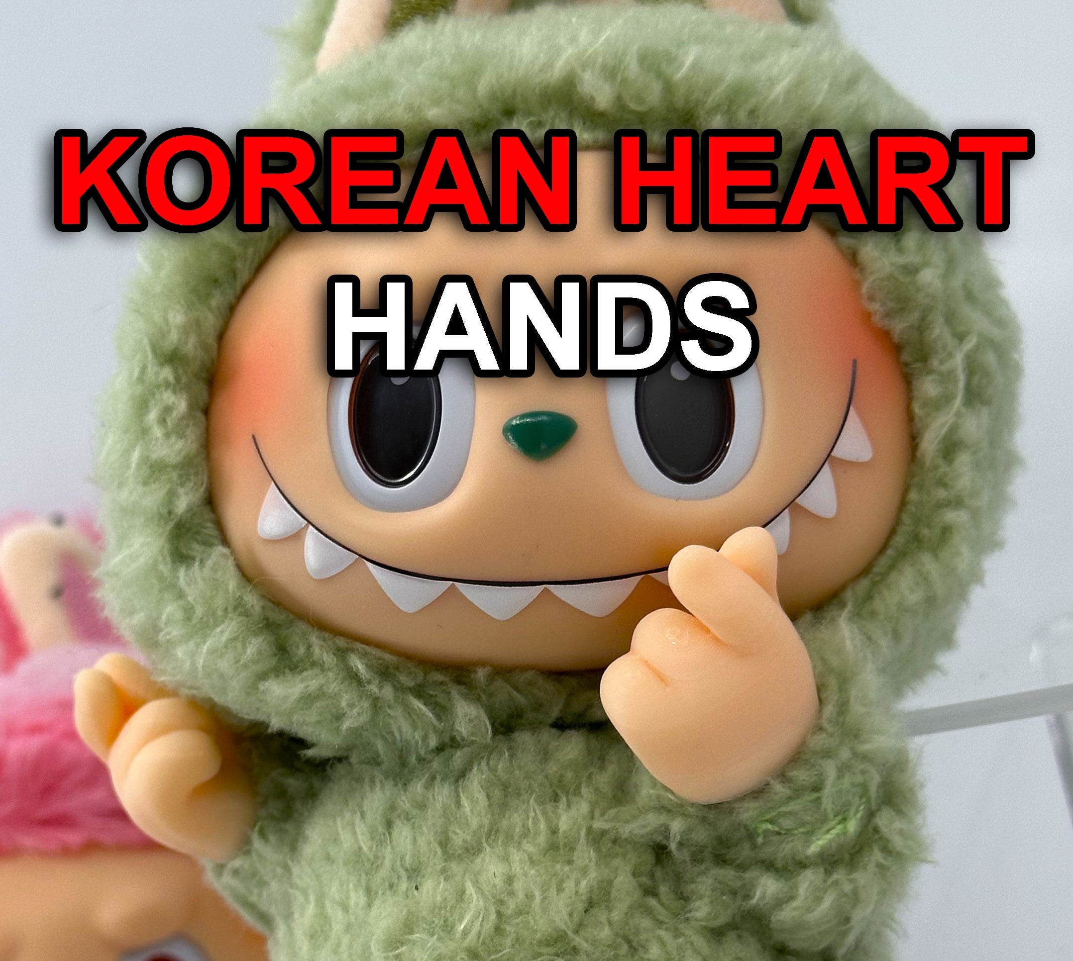 K-heart hands accessories– Detachable 3D Printed Accessory, Funny Pose Part for Custom Figure