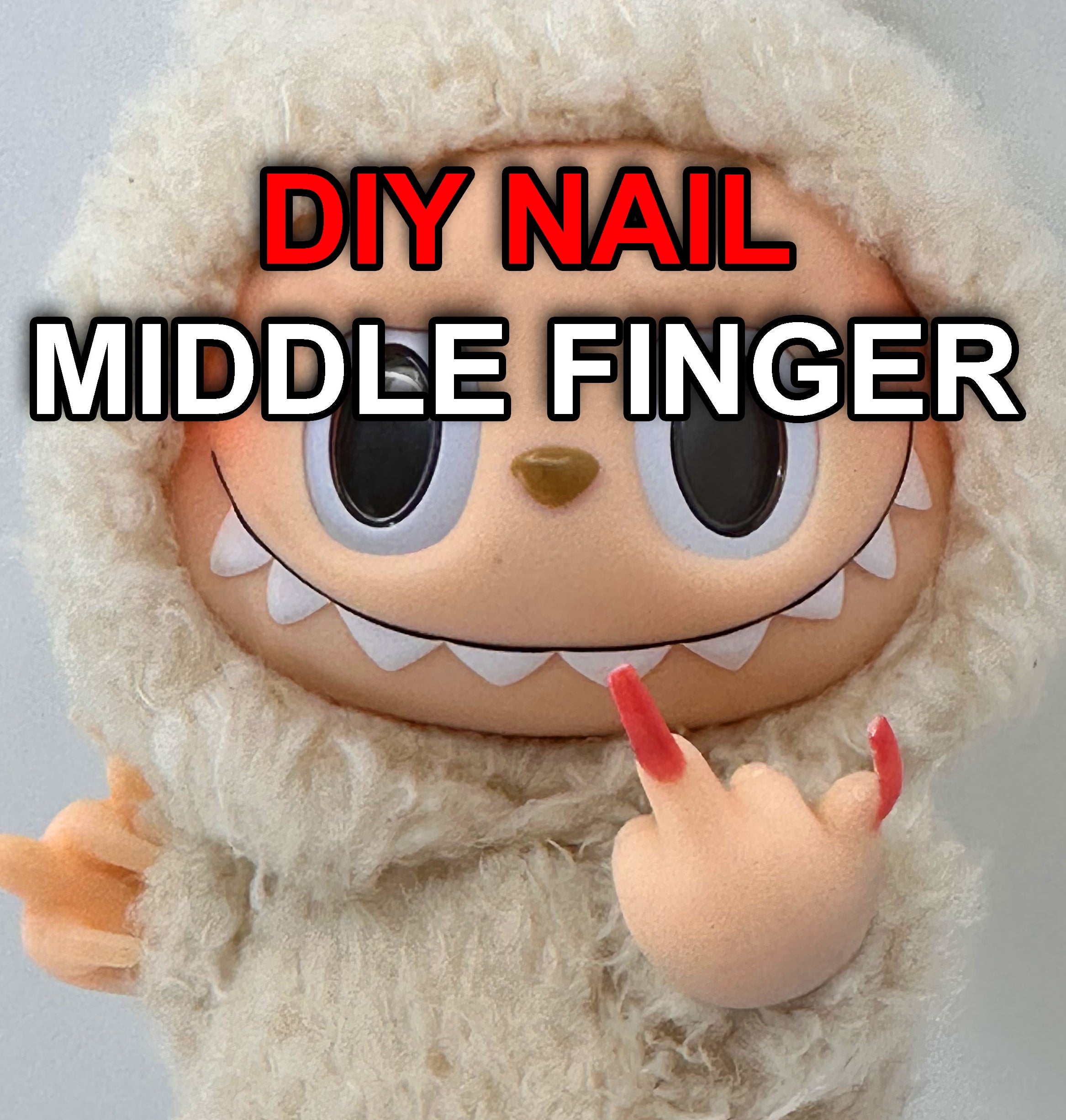 DIY Middle Finger hands for plushy– Detachable 3D Printed Accessory, Funny Pose Part for Custom Figure