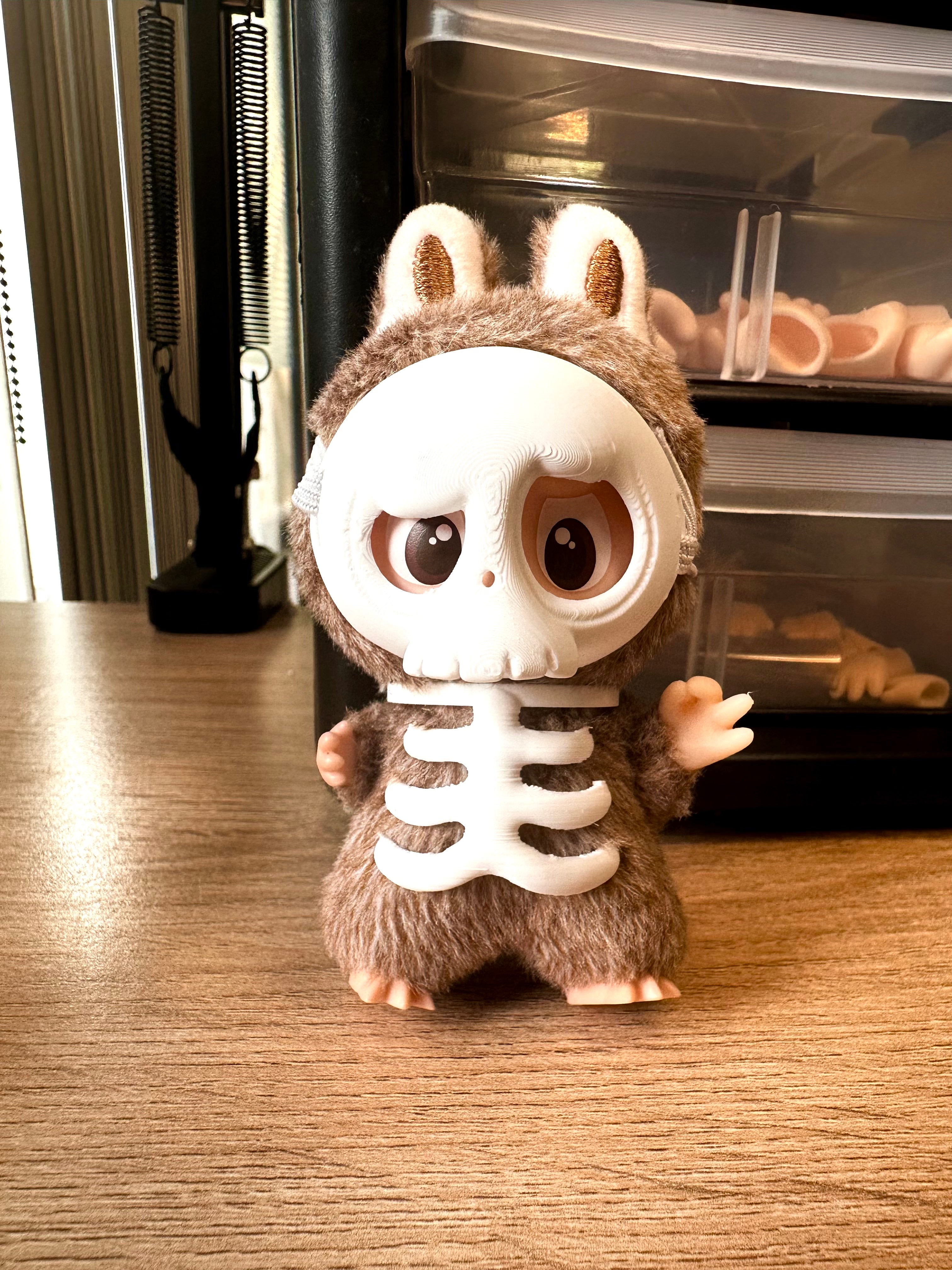 skeleton costume – Detachable 3D Printed Accessory, accessories for Custom Figure