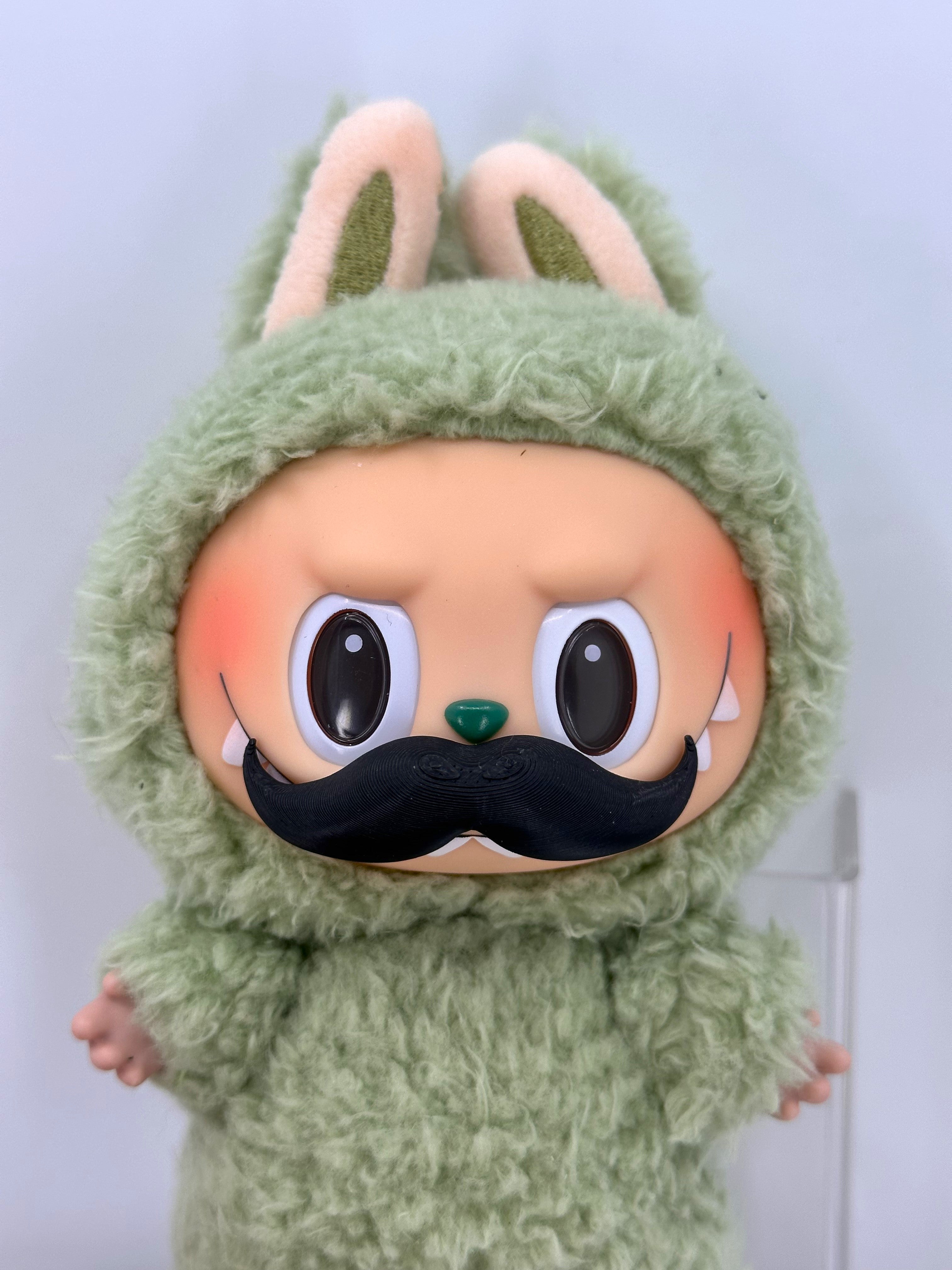 mustache accessories - Detachable 3D Printed Accessory, Funny Plushy Custom Figure
