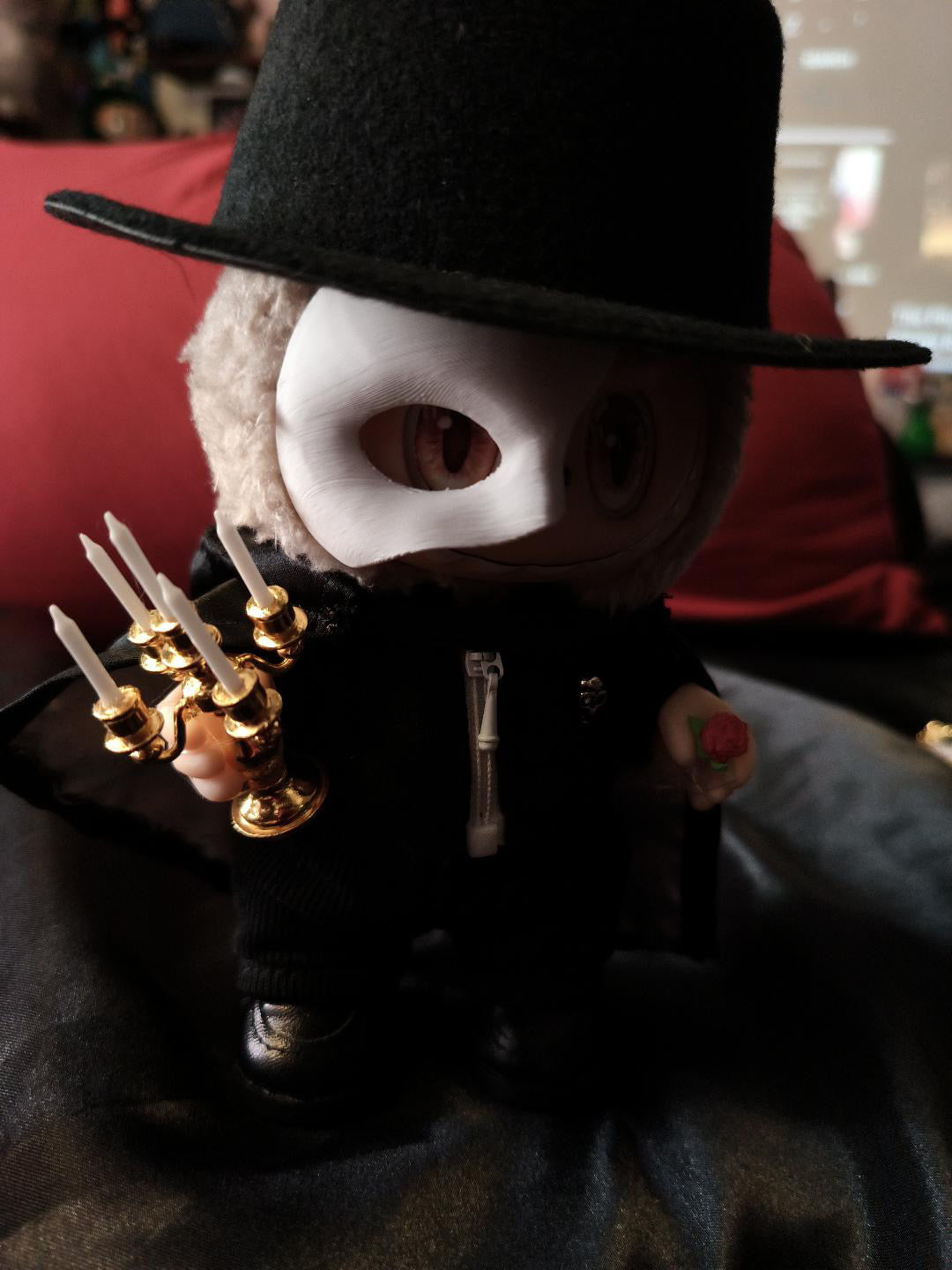 phantom of the opera mask costume – Detachable 3D Printed Accessory, accessories for Custom Figure
