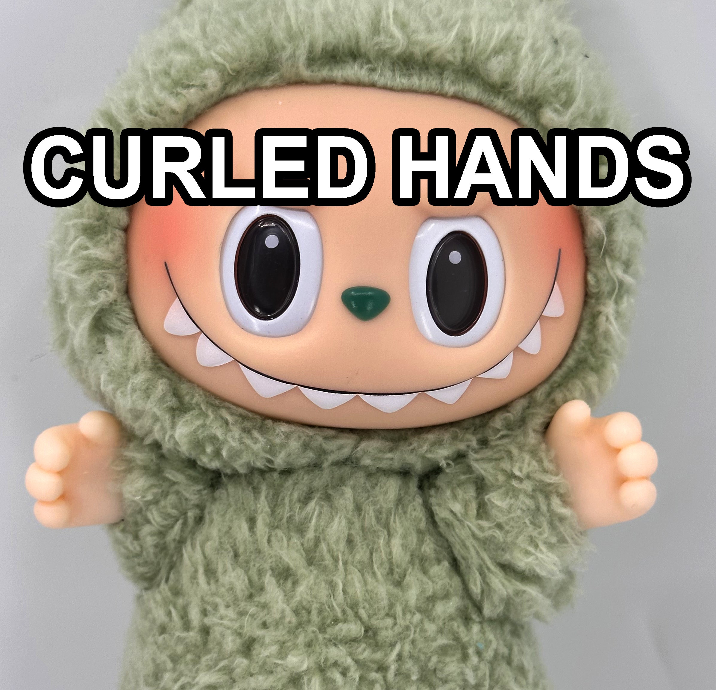Curled Hand - Detachable 3D Printed Accessory, Pose Part for Custom Figure