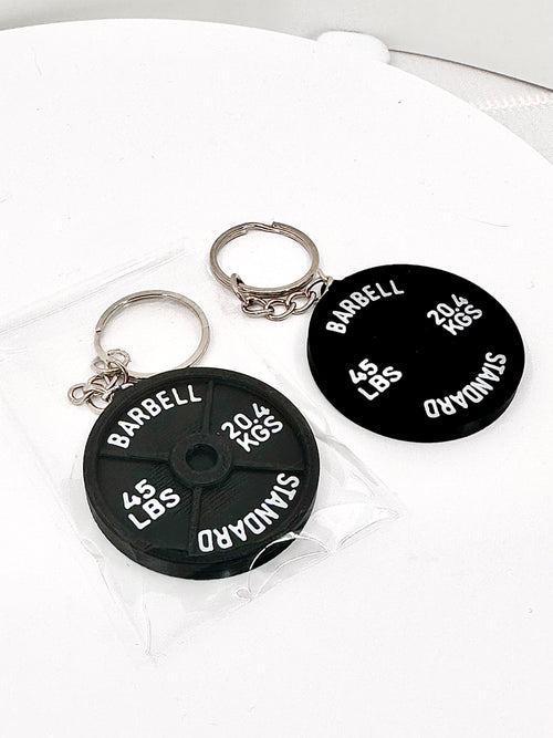 Barbell nfc tag keychain - Digital business card for gym & fitness people , lifters