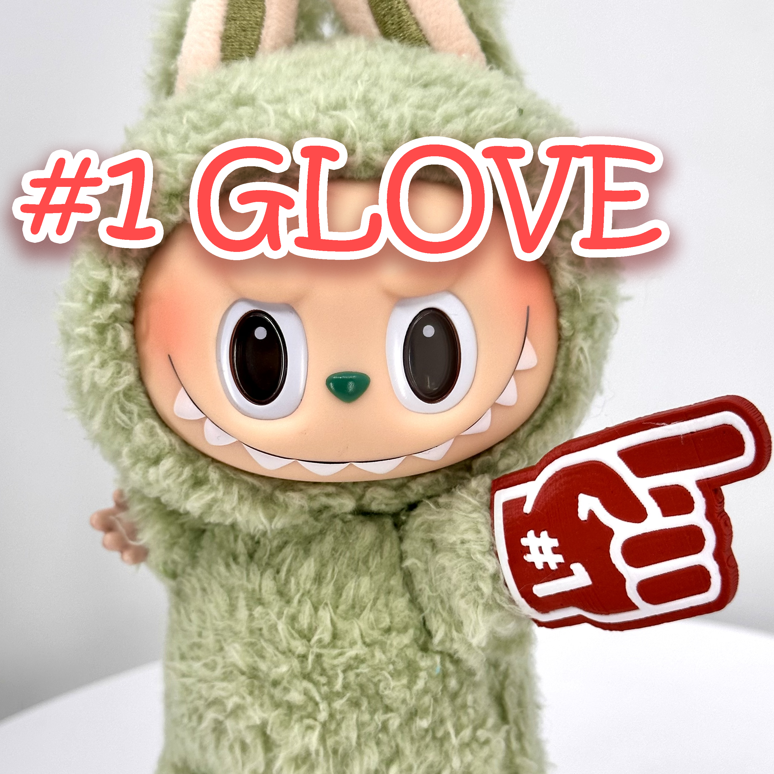 Number 1 one fan hand glove – Detachable 3D Printed Accessory, accessories for Custom Figure