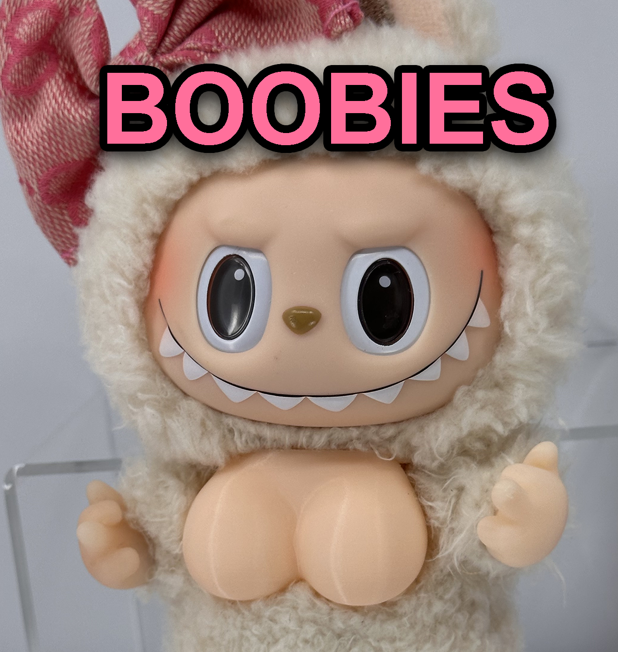 boobs accessories - Detachable 3D Printed Accessory, Funny Plushy Custom Figure